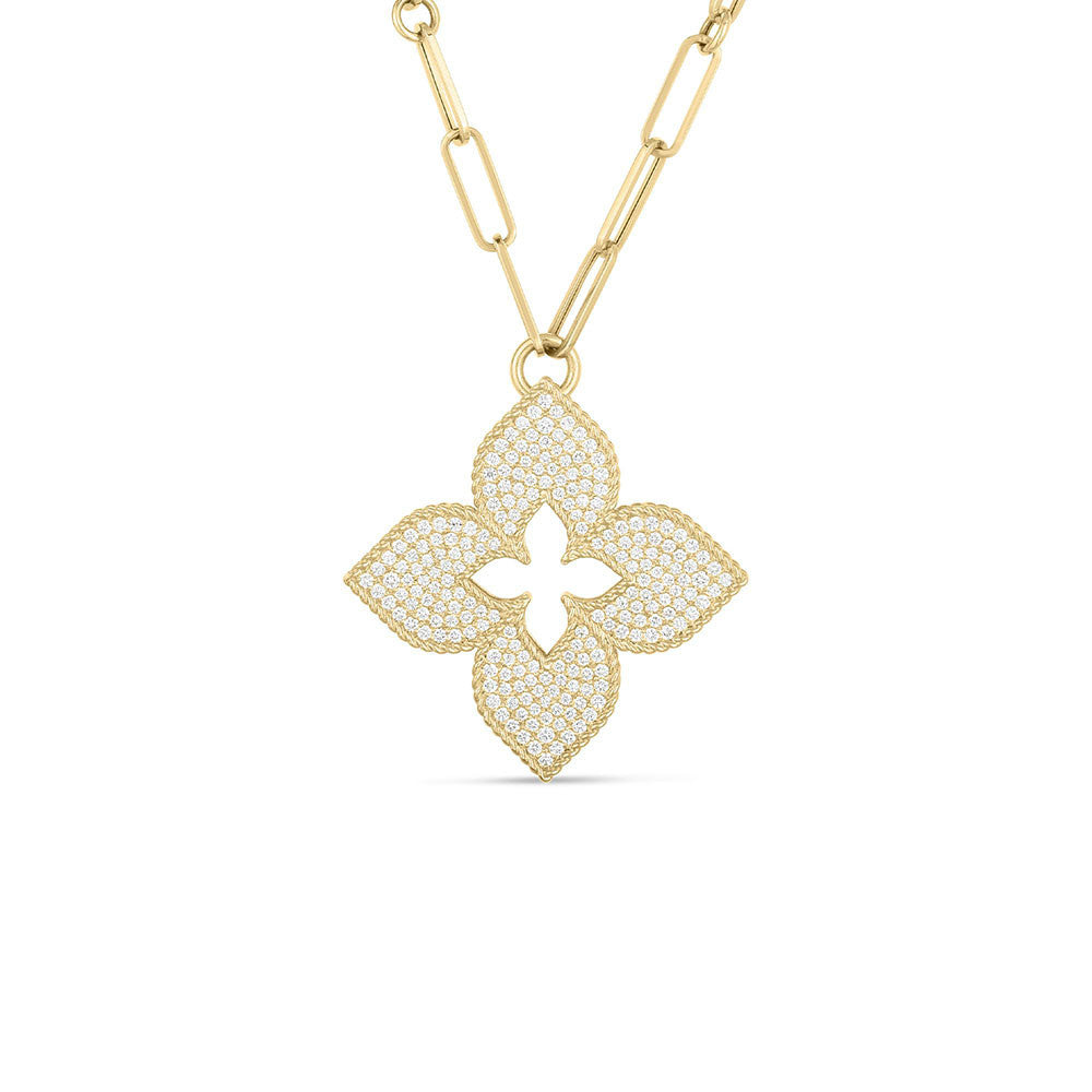 Venetian Princess Pendant Necklace in 18K Yellow Gold