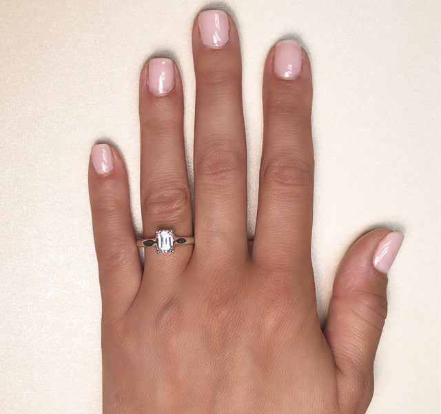 Emerald Cut Solitaire