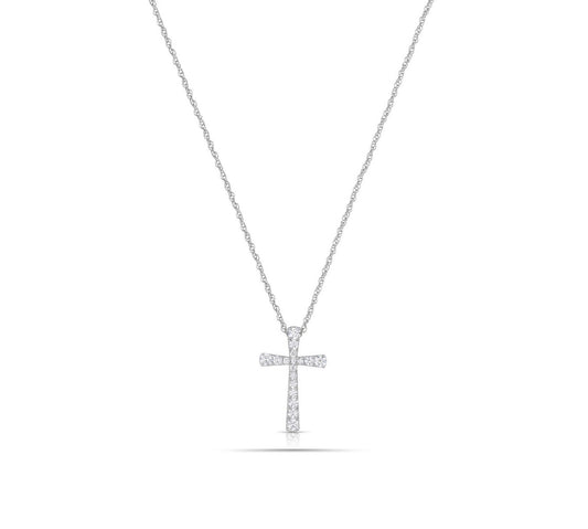 Flared Cross Pendant Necklace