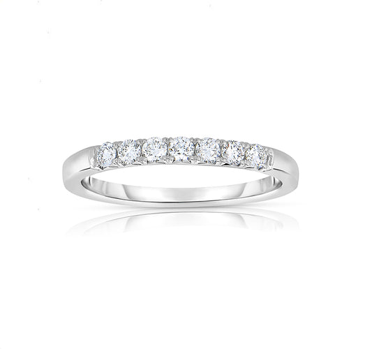 7-Stone French Cut Diamond Band .23tw