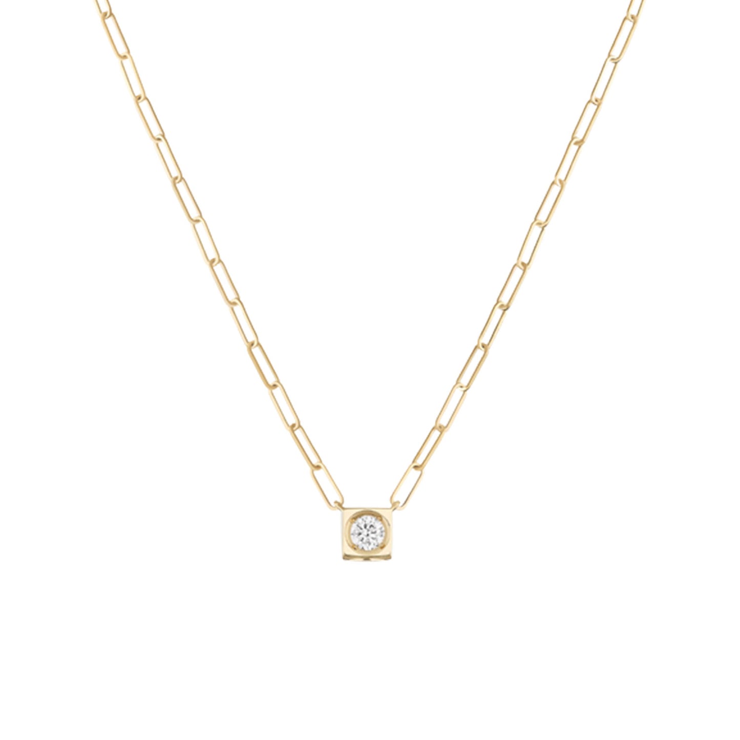 Le Diamant Large Necklace with Single Diamond