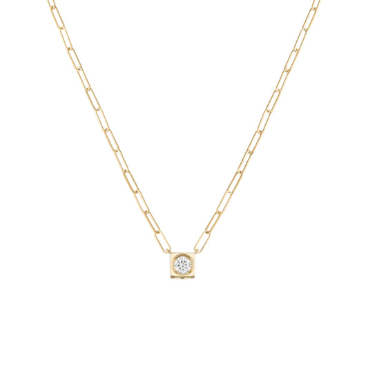 Le Diamant Large Necklace with Single Diamond