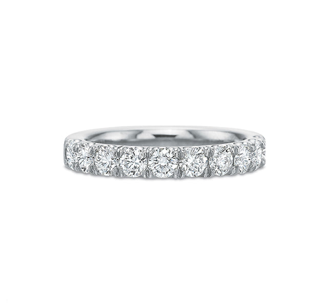 Low Profile Diamond Band in 18KW 1ct