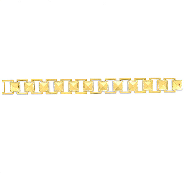 'Obelisco' Link Bracelet in 18K Yellow Gold