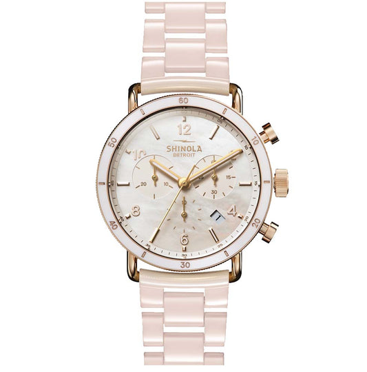 Canfield Sport 40mm with Blush Ceramic Bracelet