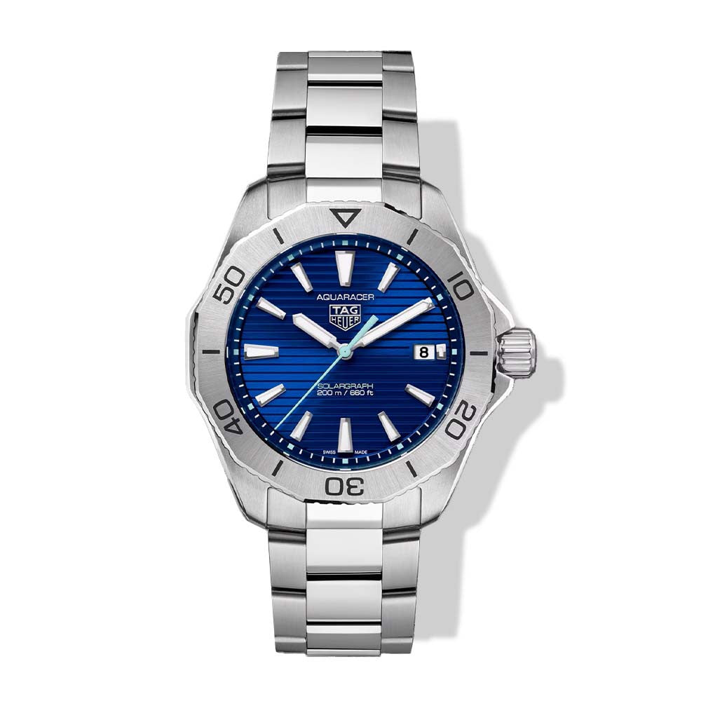 TAG HEUER STNLS 40MM AQUARACER PROFESSIONAL SOLARGRAPH QUART...