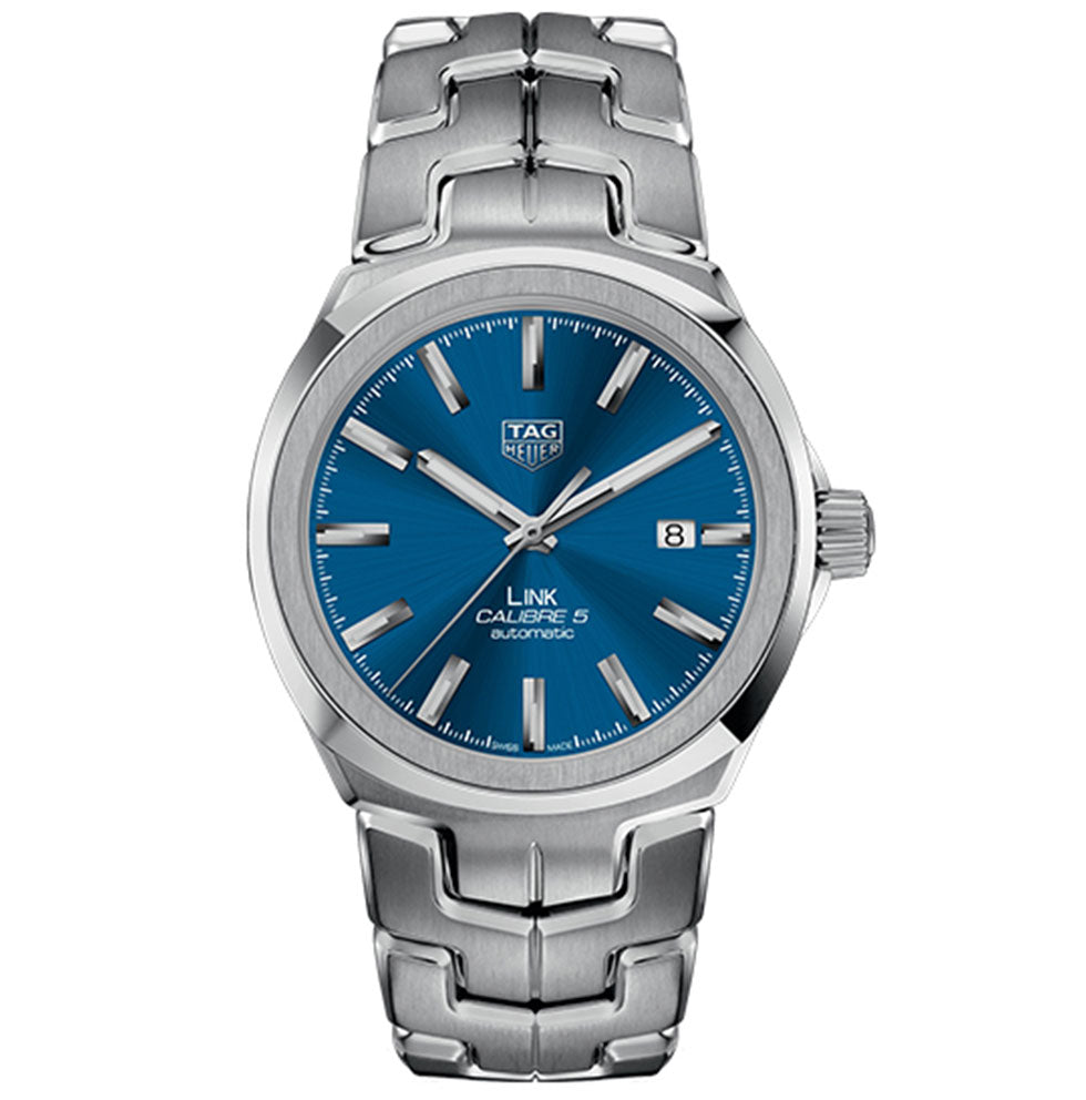 41mm Link Date Calibre 5 Automatic Watch with Blue Dial