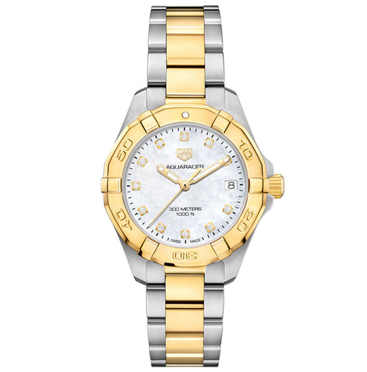 32mm Ladies 'Aquaracer' Two-Tone Watch