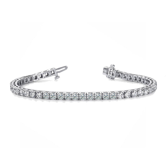 Prong Set Tennis Bracelet in 14k White Gold