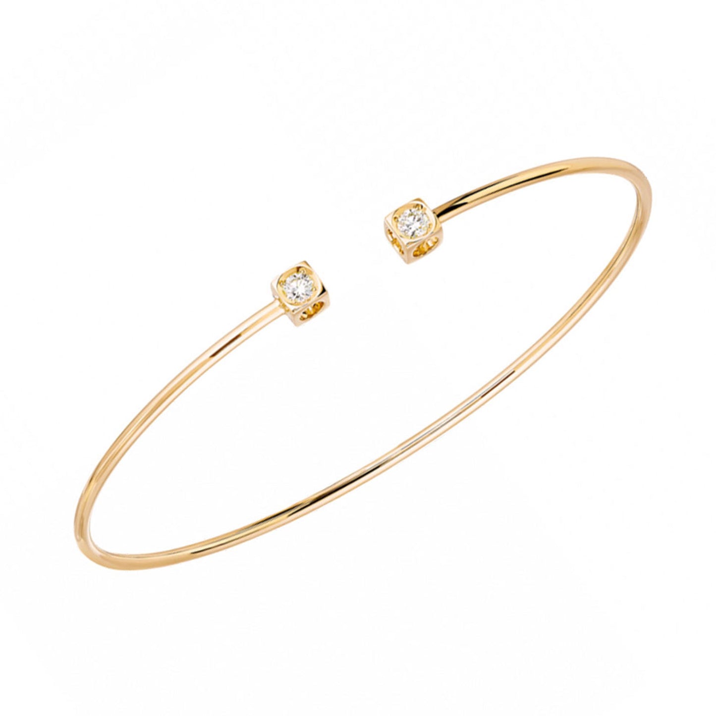 Le Cube Diamant Small Bracelet in Yellow Gold
