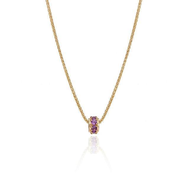 Mother's Rondelles Collection Amethyst Rondelle