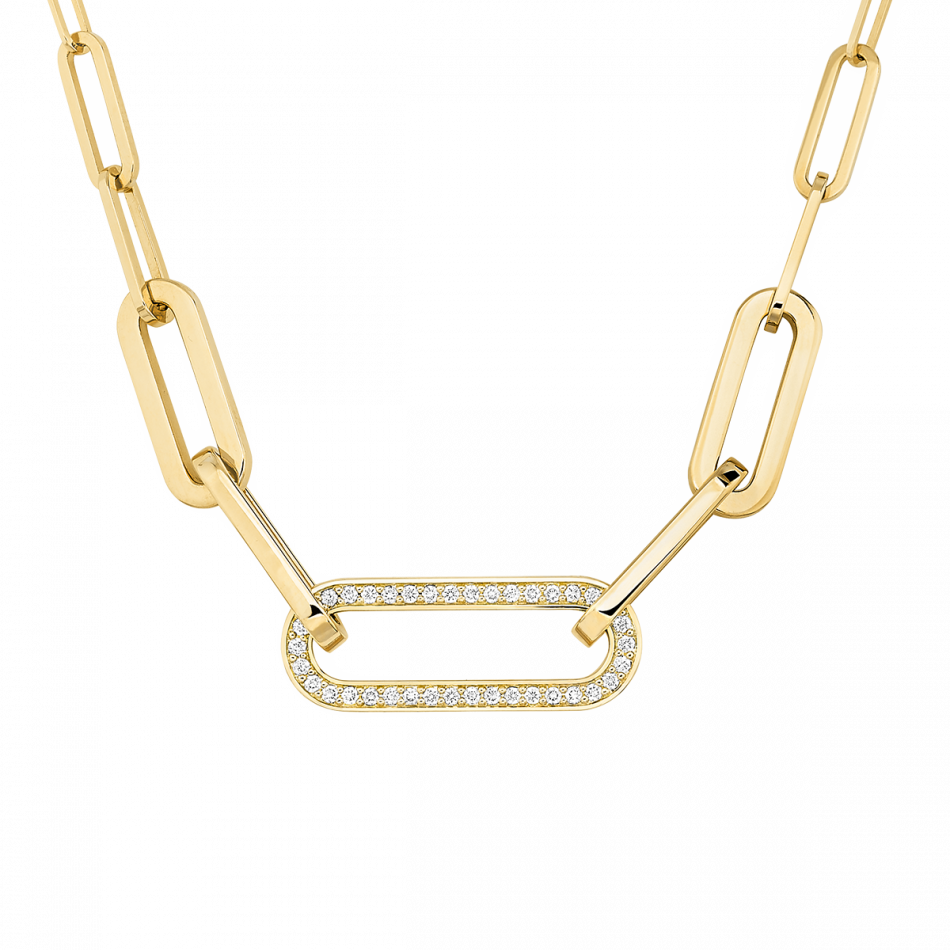 Maillon L Large Mixed Link Necklace