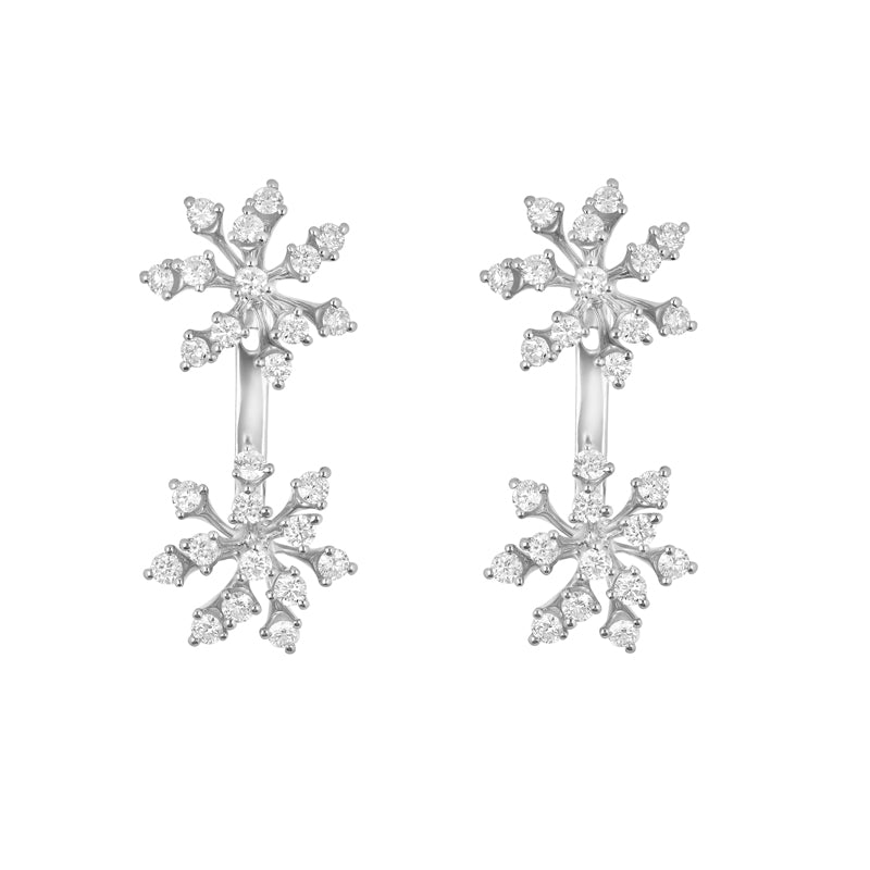 Luminus Diamond Cluster Stud Earrings