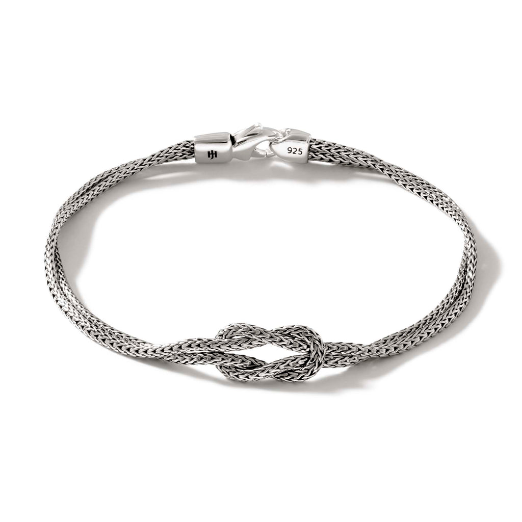 Small Classic Chain Manah Double Row Love Knot Bracelet