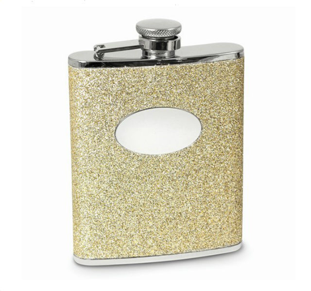 Gold Glitter Flask