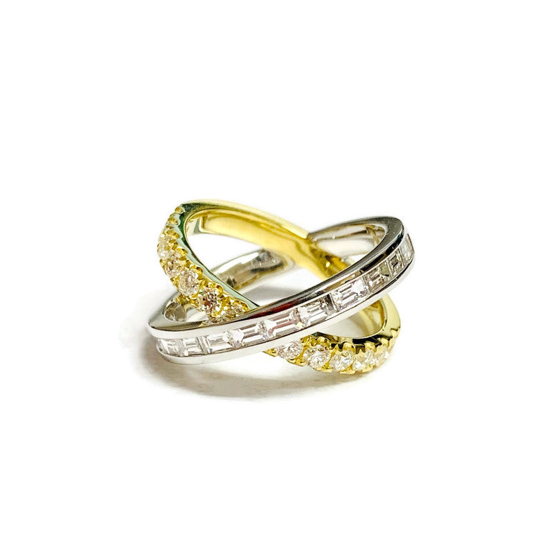 Crossover Ring in Yellow Gold