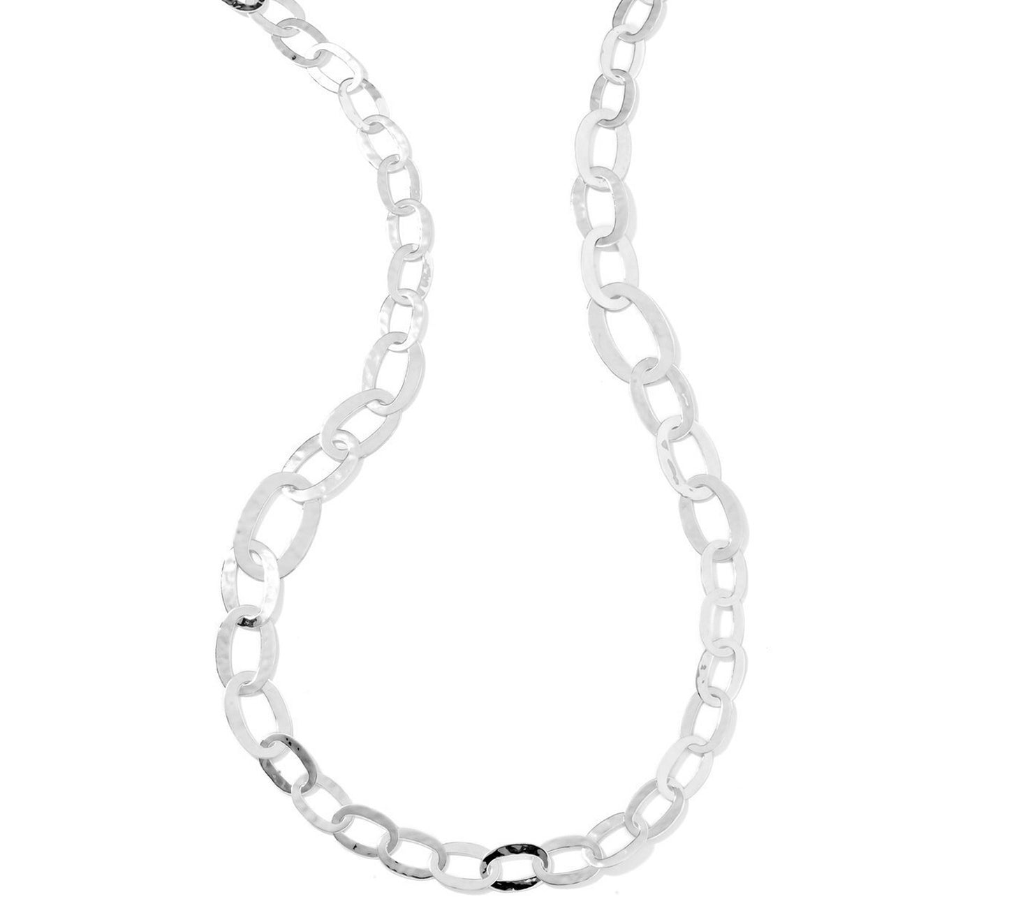 Classico Roma Links Long Necklace in Sterling Silver