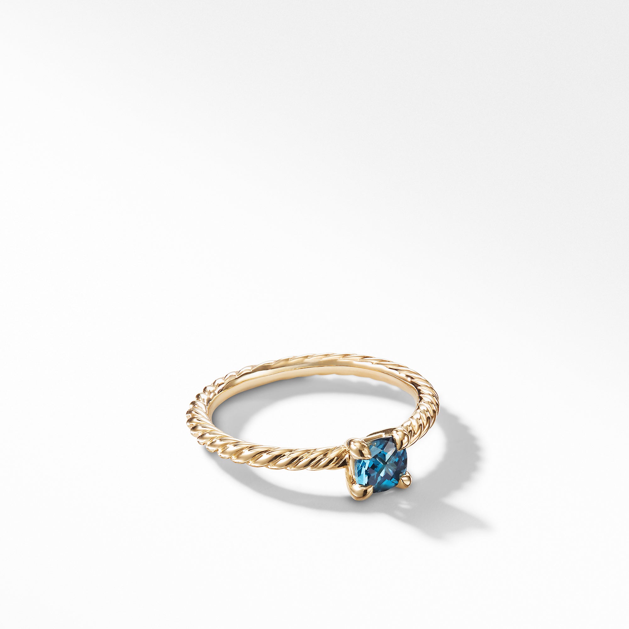 Chatelaine® Kids Ring with Hampton Blue Topaz in 18K Gold, 4mm