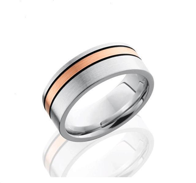 Cobalt and Rose Gold Band