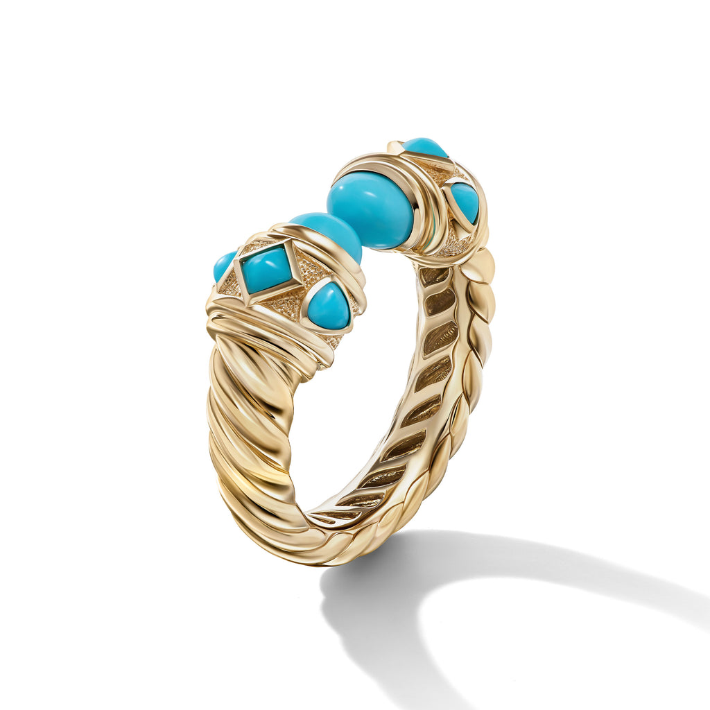 Renaissance® Color Ring in 18K Yellow Gold with Turquoise, Hampton Blue Topaz and Iolite