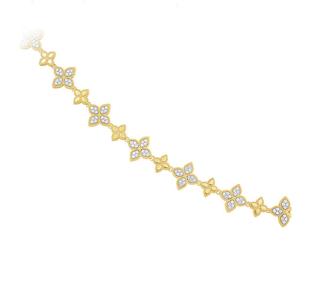 Princess Flower Diamond Bracelet