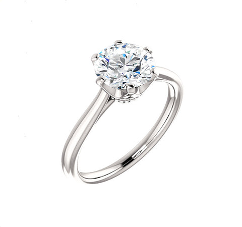Solitaire Crown Style Setting for Round Diamond