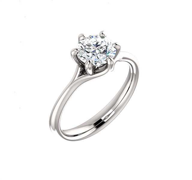 Tapered Round Solitaire Setting