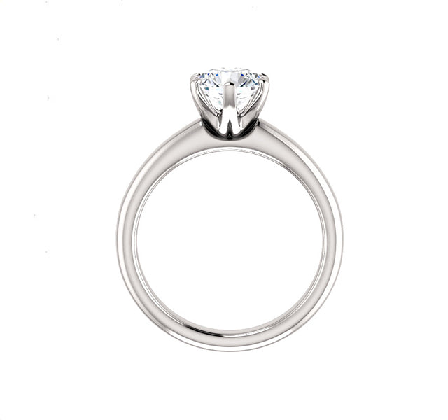 MJ Tried & True high polished solitaire style setting with 3...
