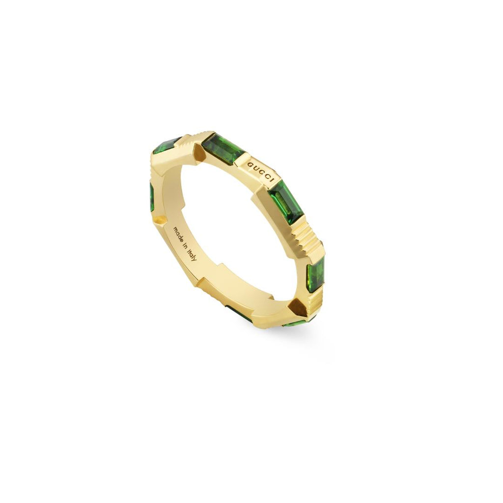 Link to Love Band with Green Tourmaline