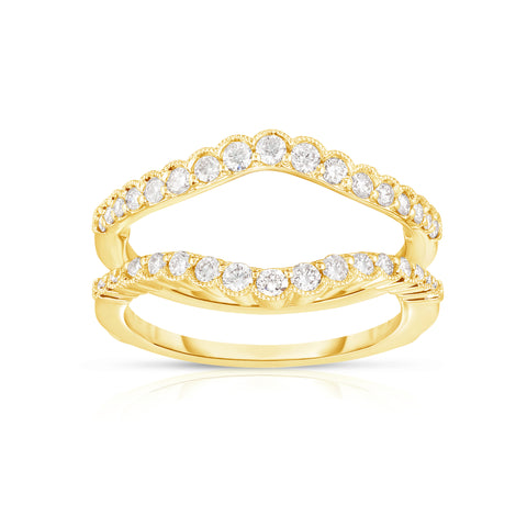 Insert Style Band in Yellow Gold