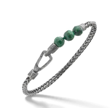 Mens Thick Bead Jade Bracelet, Adjustable Size – Bhoma Jewelry