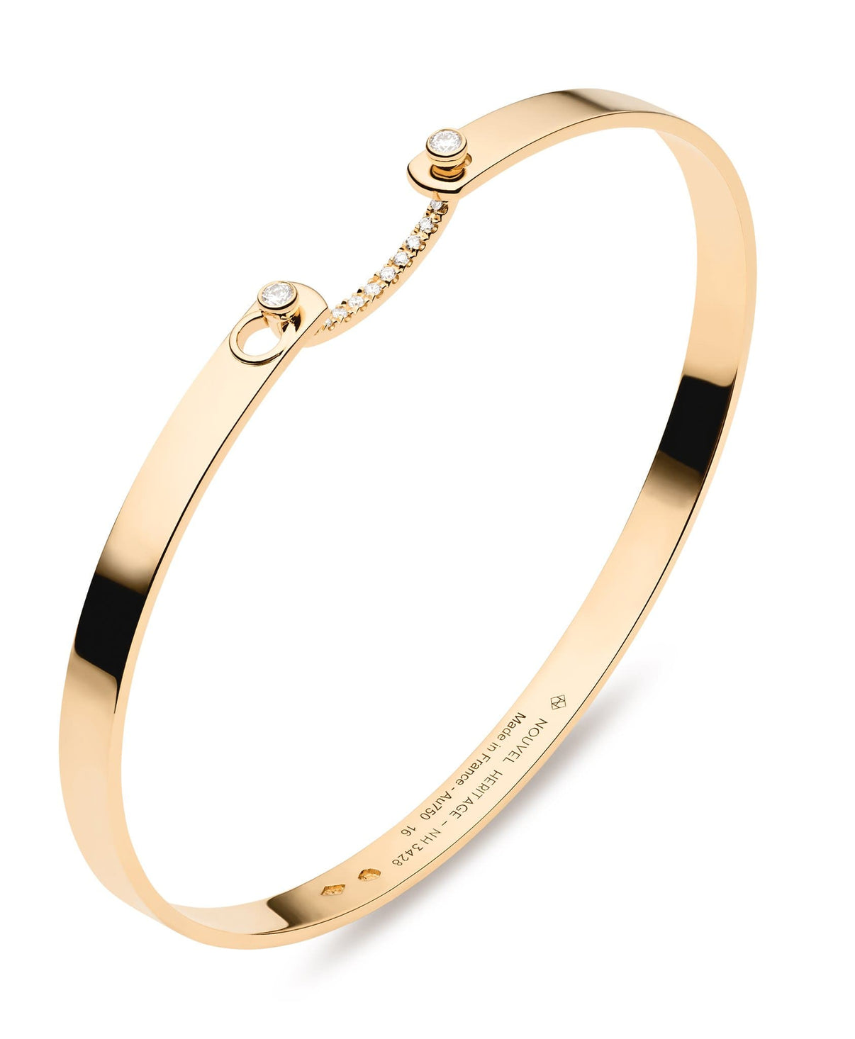 'Business Meeting' Bangle in Yellow Gold