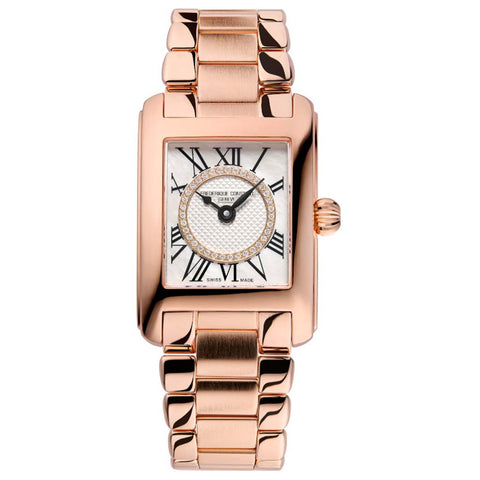 Ladies Classics Carree in Rose Gold with Diamond Dial