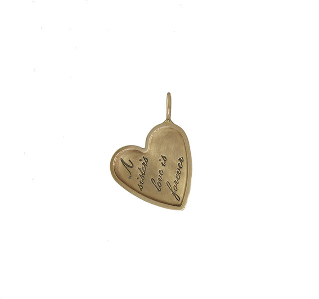 "A Sister's Love Is Forever" Pendant in Gold