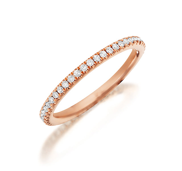 Diamond Eternity Band in Rose Gold