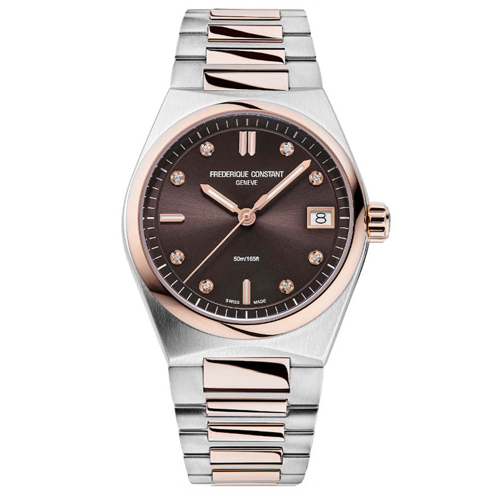 Ladies Quartz Highlife Two-Tone with Brown Dial