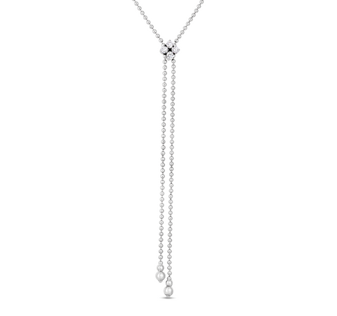Love in Verona Diamond Lariat Necklace