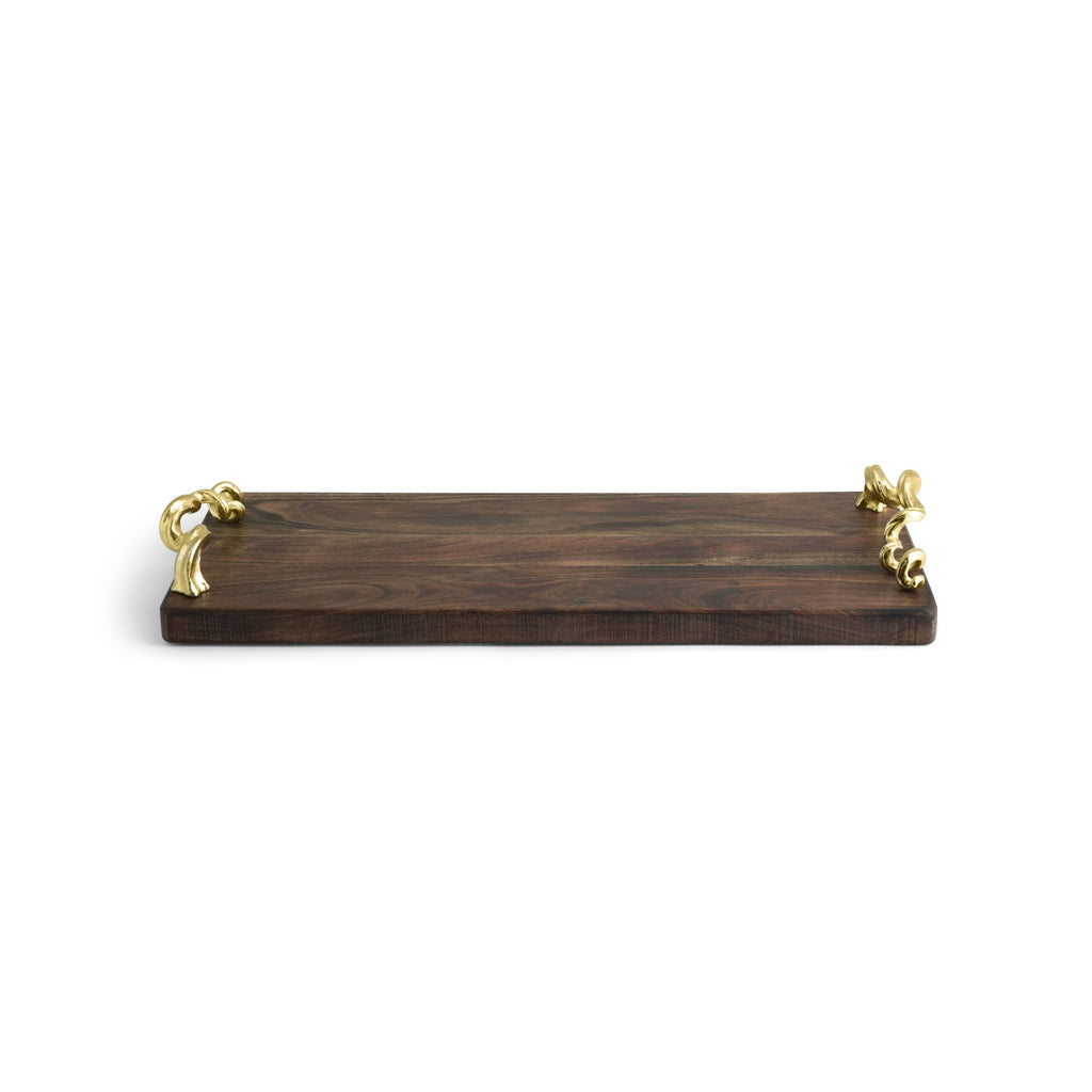 Vine Wood Board with Goldstone Handles