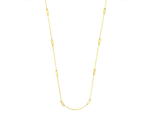 Paperclip Station Necklace