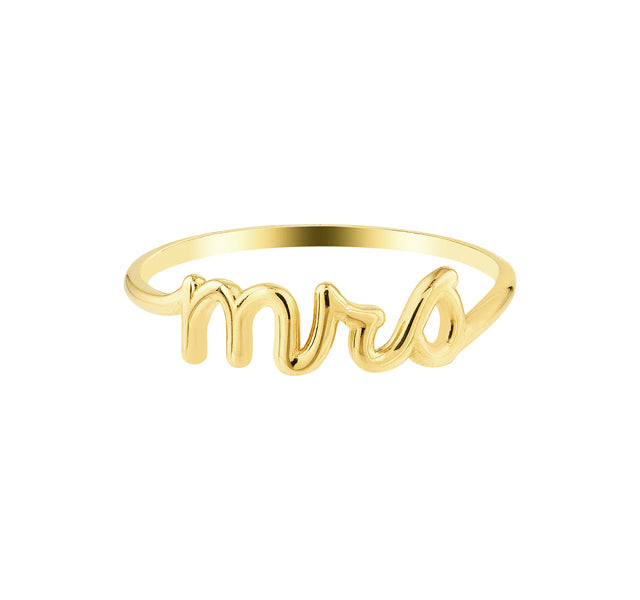 "MRS" Script Ring