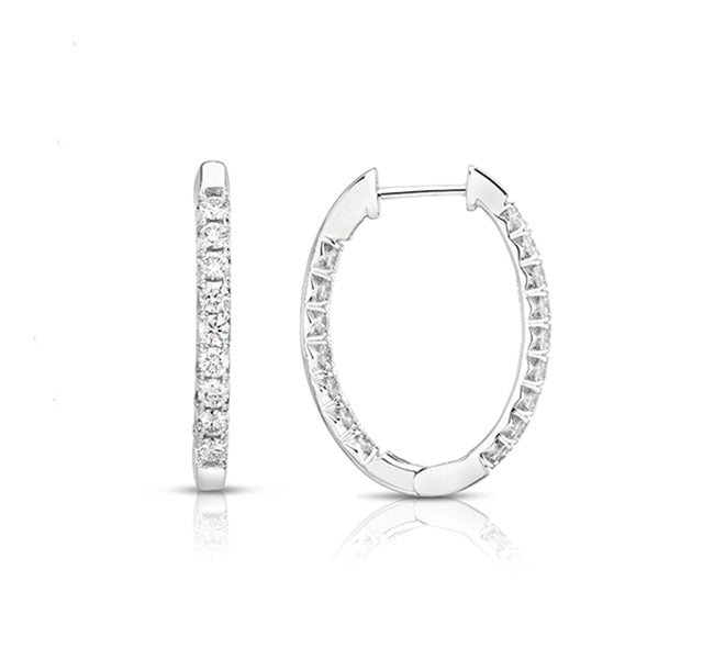 French Cut Oval Hoops