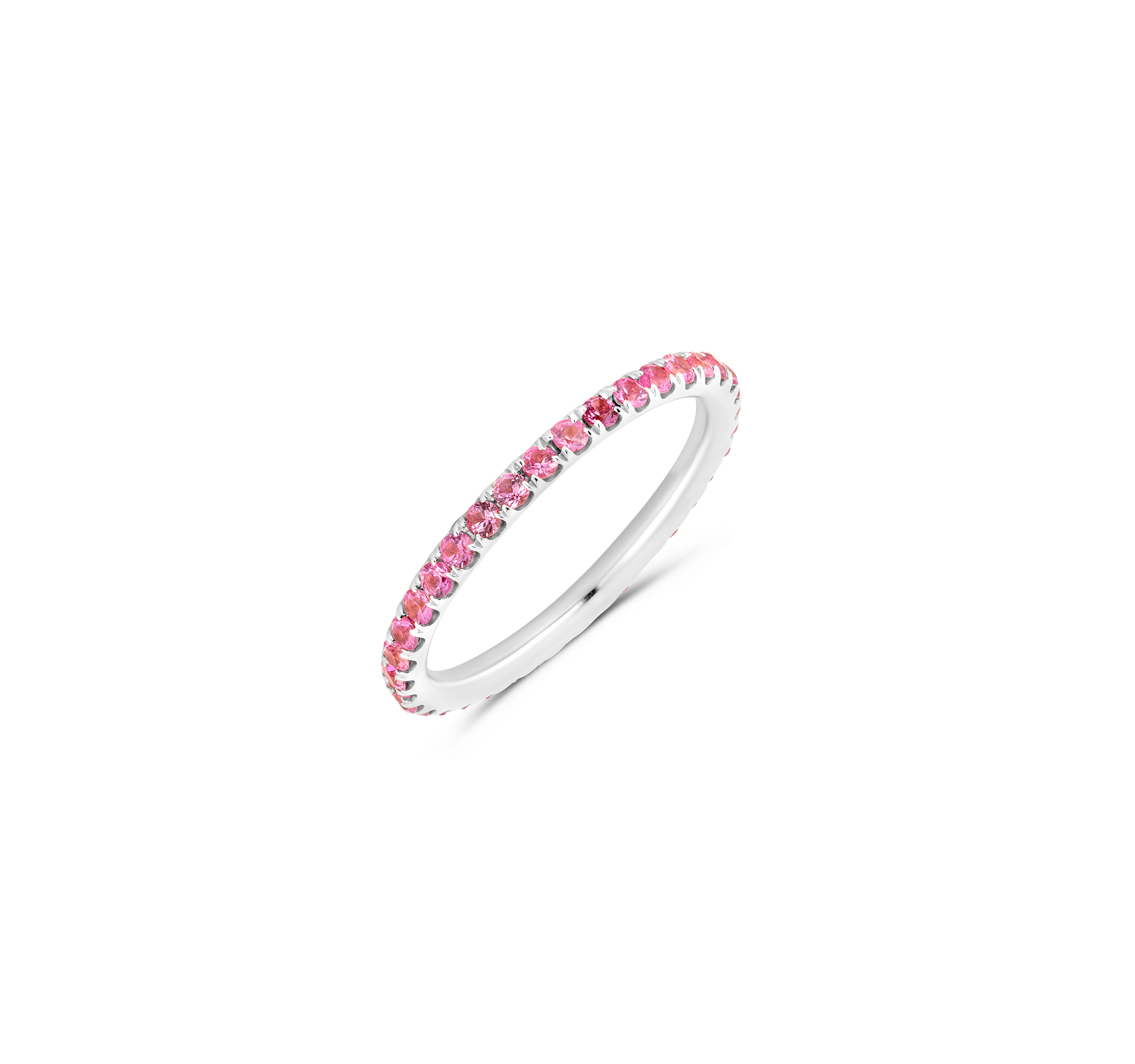 Pink Sapphire Ombre Band
