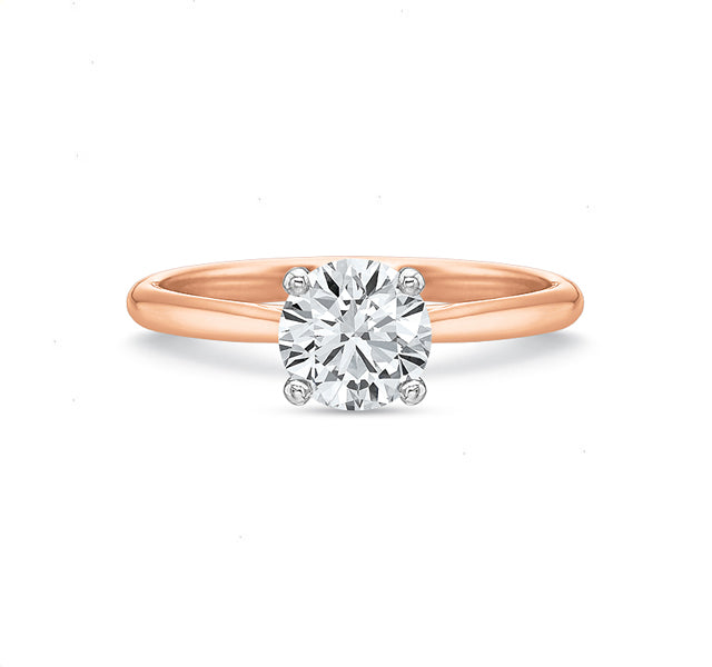 Solitaire Engagement Setting in Rose Gold