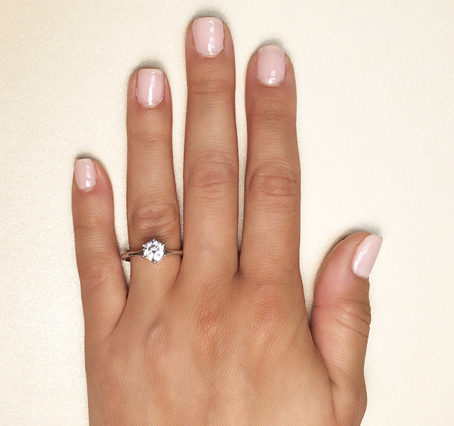 Tapered Round Solitaire Setting