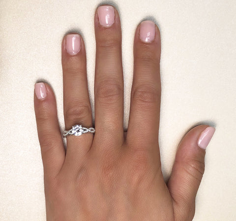 Braided Engagement Ring Setting