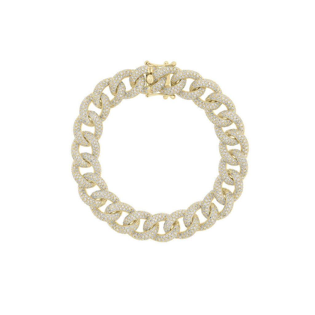 Curb Link Chain Bracelet in Yellow Gold