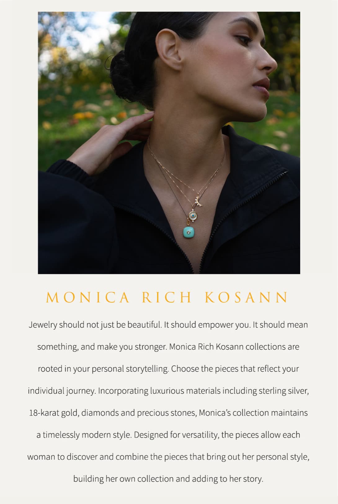 Monica Rich Kosann Diamond Stingray Balance Charm Necklace
